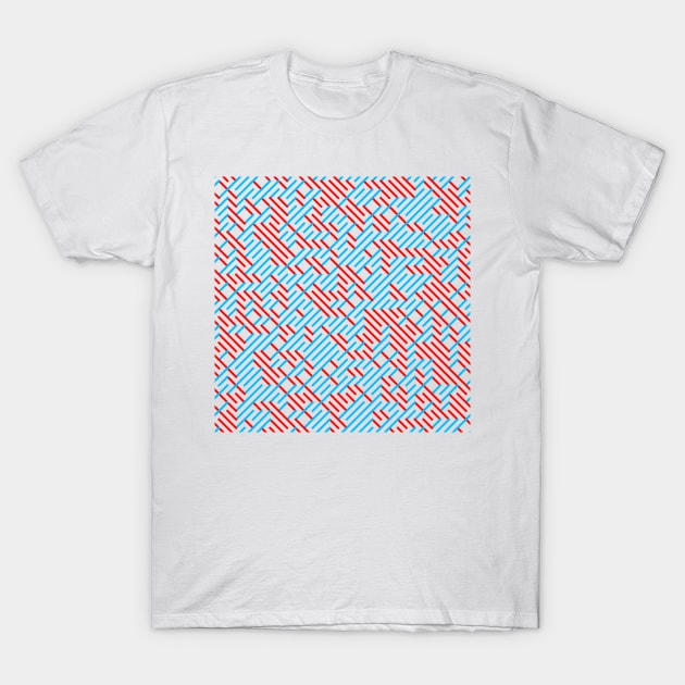 Impossible Blue/Green Maze T-Shirt by brutalworld